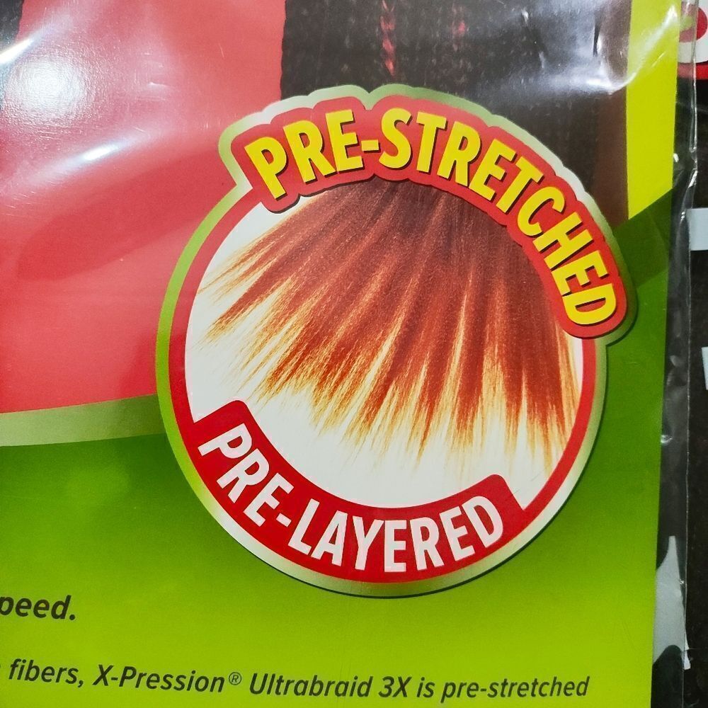 X-Pression Pre-stretched Pre-layered Braid Hair Extensions 52 Inch - Picture 9 of 9